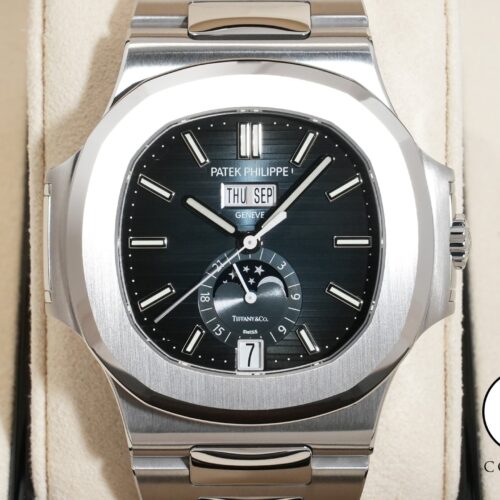 パテックフィリップ ノーチラス アニュアルカレンダー TIFFANY＆CO. Ref.5726/1A-014 ステンレススチール ブルー、ブラックグラデーション文字盤 商品画像1