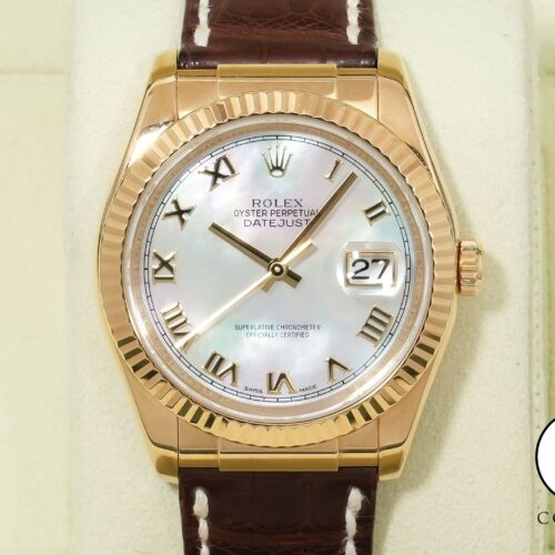 ロレックス デイトジャスト Ref.116138 イエローゴールド ホワイトシェル文字盤 中古 b2r8kuqy 商品画像1