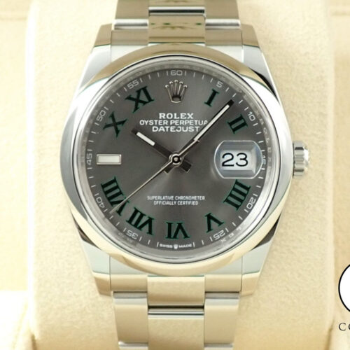 ロレックス デイトジャスト36 Ref.126200 ステンレススチール スレートローマン文字盤 オイスターブレスレット 未使用 A5693LKF 商品画像1