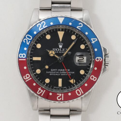 ロレックス GMTマスター Ref.1675 ステンレススチール ブラック文字盤 オイスターブレスレット 中古 9q3cw7qs 商品画像1