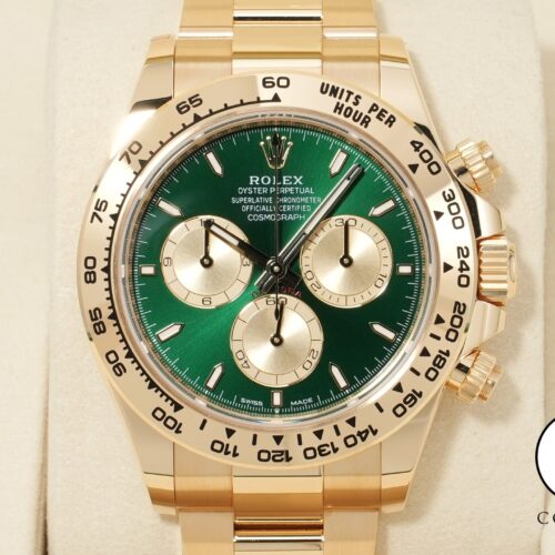 ロレックス デイトナ Ref.126508 イエローゴールド グリーン文字盤 未使用 4jovguyt 商品画像1