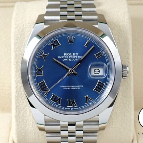 ロレックス デイトジャスト41 Ref.126300 ステンレススチール アズーロブルー文字盤 ジュビリーブレスレット 商品画像1