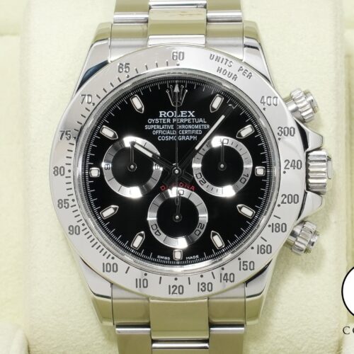 ロレックス デイトナ Ref.116520 ステンレススチール ブラック文字盤 中古 44r6x2ym 商品画像1