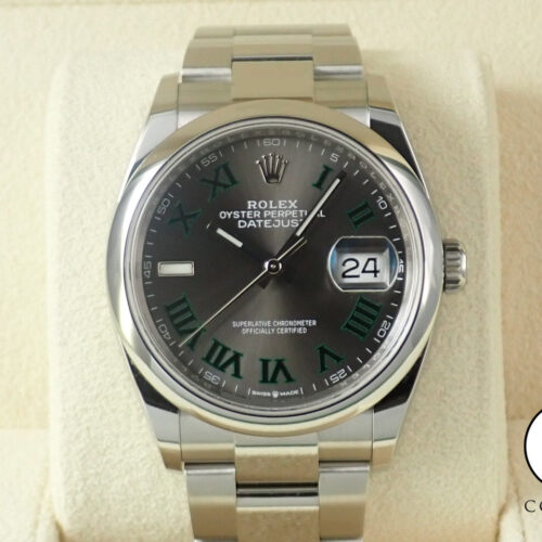 ロレックス デイトジャスト36 Ref.126200 ステンレススチール スレートローマン文字盤 オイスターブレスレット 未使用 8LPT3140 商品画像1