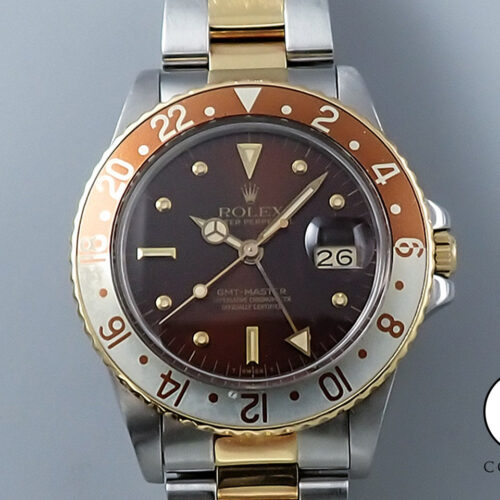 ロレックス GMTマスター Ref.16753 ステンレススチール/イエローゴールド ブラウン文字盤 オイスターブレスレット 商品画像1