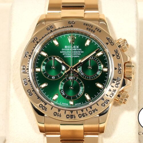 ロレックス デイトナ Ref.116508 イエローゴールド グリーン文字盤 美品 5srafs7e 商品画像1