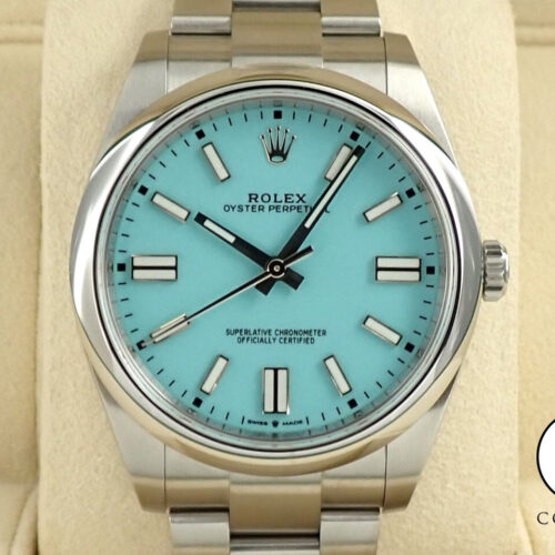 ロレックス オイスターパーペチュアル41 Ref.124300 ステンレススチール ターコイズ文字盤 商品画像1