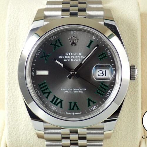 ロレックス デイトジャスト41 Ref.126300 ステンレススチール スレートローマン文字盤 ジュビリーブレスレット 未使用 77KY0F83 商品画像1