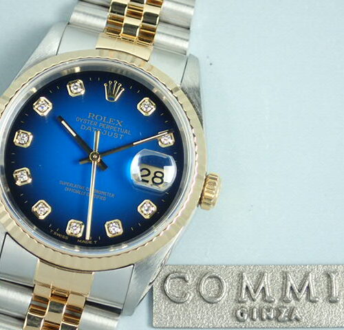 ロレックス デイトジャスト Ref.16233G ブルーグラデーション文字盤 中古 datejust-95 ジュビリーブレスレット 商品画像1
