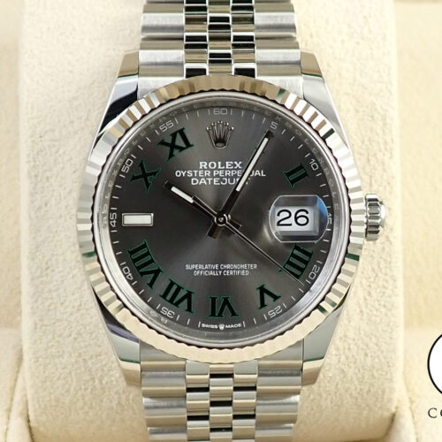 ロレックス デイトジャスト36 Ref.126234 ステンレススチール/ホワイトゴールド スレートローマン文字盤 ジュビリーブレスレット 未使用 3CCSVHVW 商品画像1