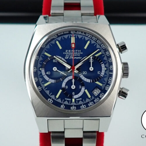 ゼニス エル・プリメロ リバイバル カバーガール Ref.03.A3818.400/51.M3818 ブルー文字盤 中古 L4ZV32UX 商品画像1