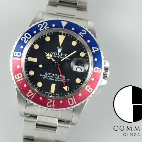 ロレックス GMTマスター Ref.16750 ブラック文字盤 中古 gmt-master-182 オイスターブレスレット 商品画像1