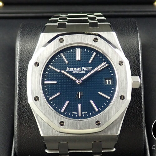 オーデマピゲ ロイヤルオーク ジャンボ エクストラ シン Ref.15202ST.OO.1240ST.01 ステンレススチール ブルー文字盤 商品画像1