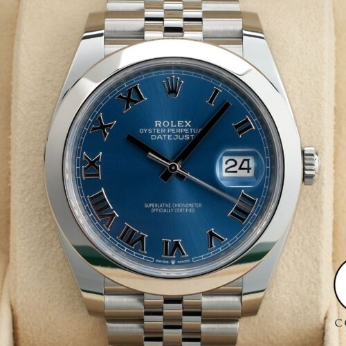 ロレックス デイトジャスト41 Ref.126300 ステンレススチール アズーロブルー文字盤 ジュビリーブレスレット 商品画像1