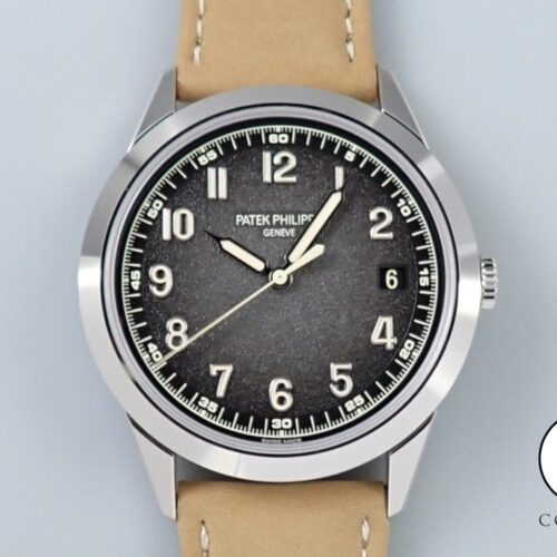 パテックフィリップ カラトラバ Ref.5226G-001 ホワイトゴールド ブラックグラデーションのテクスチャード ラック アントラサイト文字盤 商品画像1