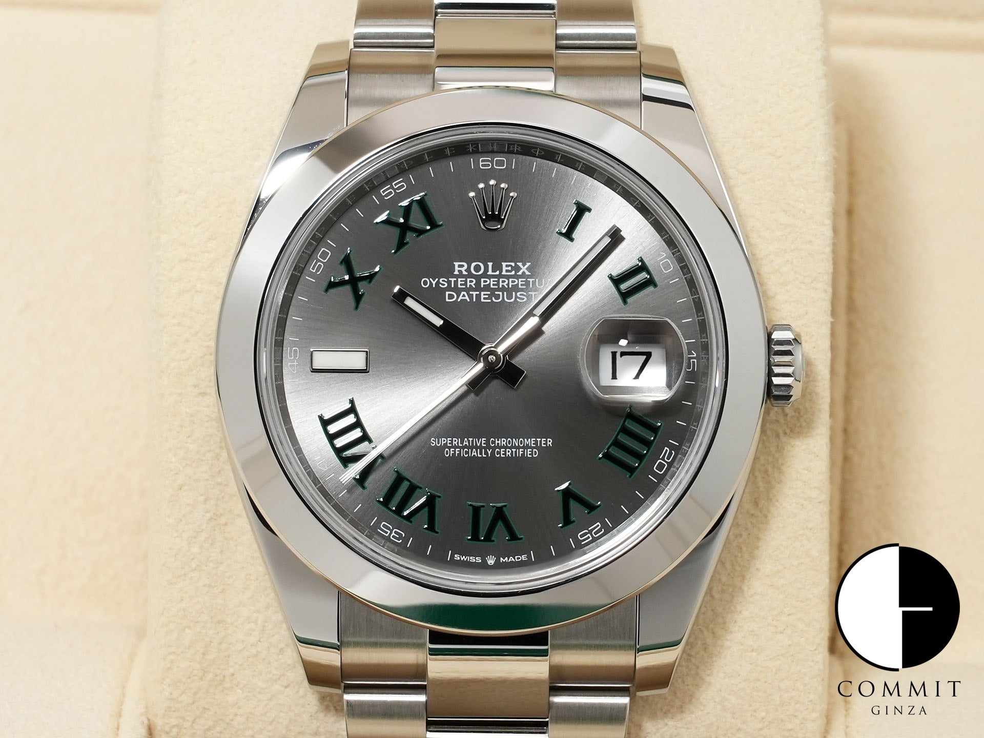 ロレックス デイトジャスト41 Ref.126300 ステンレススチール スレートローマン文字盤 オイスターブレスレット 美品 p59keb2b 商品画像1