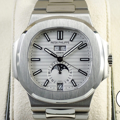 パテックフィリップ ノーチラス アニュアルカレンダー Ref.5726/1A-010 ステンレススチール ホワイト文字盤 商品画像1