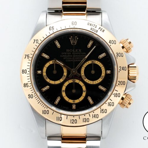 ロレックス デイトナ エルプリメロ Ref.16523 ステンレススチール/イエローゴールド ブラック文字盤 中古 mvgnzwkg 商品画像1