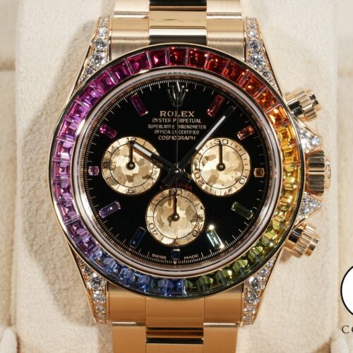 ロレックス デイトナ レインボー Ref.126598RBOW イエローゴールド ブラック文字盤 商品画像1