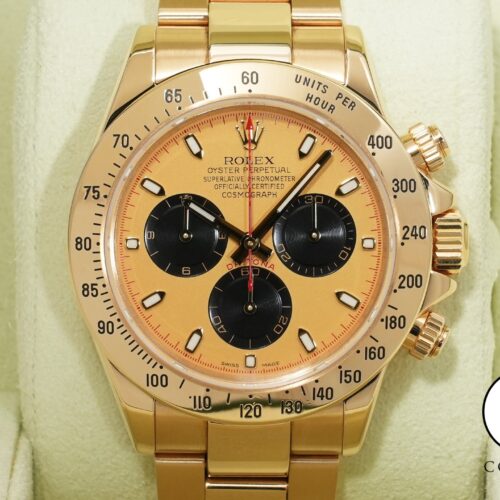 ロレックス デイトナ Ref.116528 イエローゴールド シャンパンxブラック文字盤 中古 87j9w3ei 商品画像1