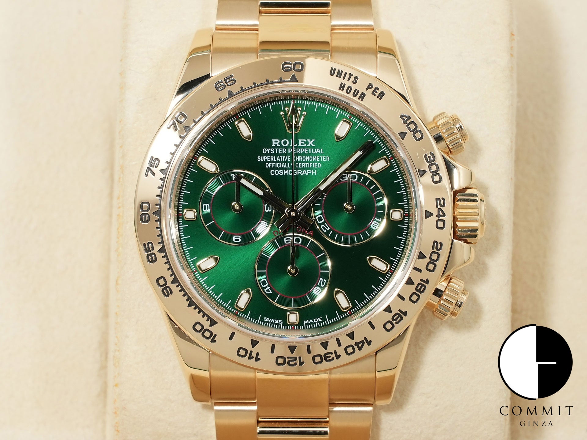 ロレックス デイトナ Ref.116508 イエローゴールド グリーン文字盤 美品 mhh7ous4 商品画像1