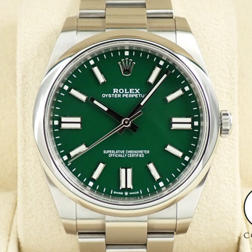 ロレックス オイスターパーペチュアル41 Ref.124300 ステンレススチール グリーン文字盤 商品画像1