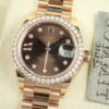 ロレックス デイトジャスト Ref.279135RBR チョコレート9Pスターダイヤ文字盤 中古 datejust-80 プレジデントブレスレット 商品画像1