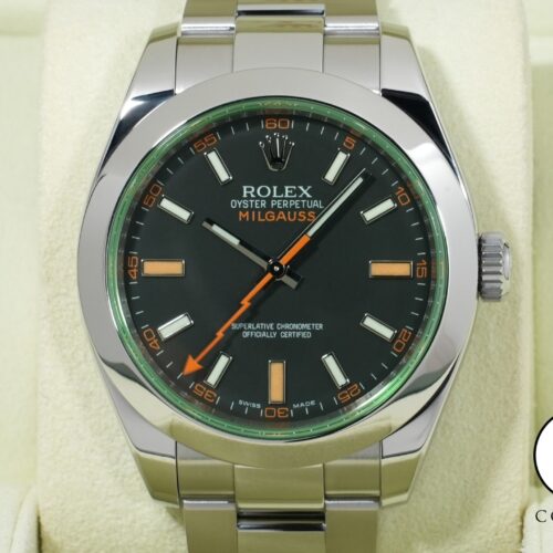ロレックス ミルガウス Ref.116400GV ステンレススチール ブラック文字盤 美品 rf6e46pt 商品画像1