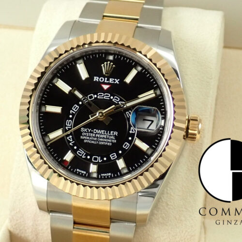 ロレックス スカイドゥエラー Ref.326933 ブラック文字盤 未使用 sky-dweller-23 オイスターブレスレット 商品画像1