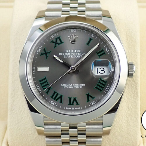 ロレックス デイトジャスト41 Ref.126300 ステンレススチール スレートローマン文字盤 ジュビリーブレスレット 極美品 Z6628901 商品画像1