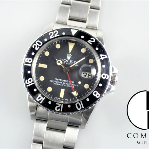 ロレックス GMTマスター Ref.16750 ブラック文字盤 中古 gmt-master-178 オイスターブレスレット 商品画像1