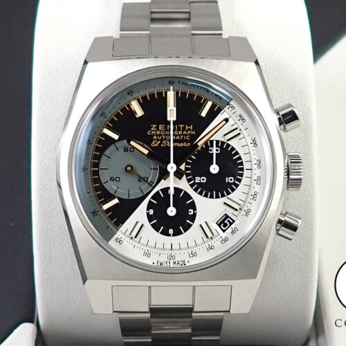 ゼニス クロノマスター リバイバル A384 ルパン三世 ファイナルエディション Ref.95.L384.400/50.M384 ブラック&クリームホワイト文字盤 未使用 4C2FW9US 商品画像1
