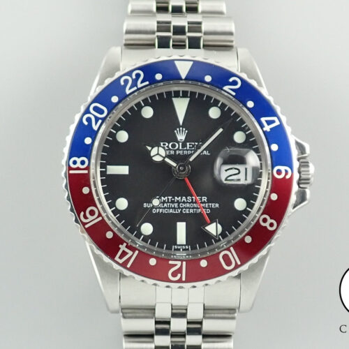 ロレックス GMTマスター Ref.1675 ステンレススチール ブラック文字盤 ジュビリーブレスレット 中古 AHC07607 商品画像1