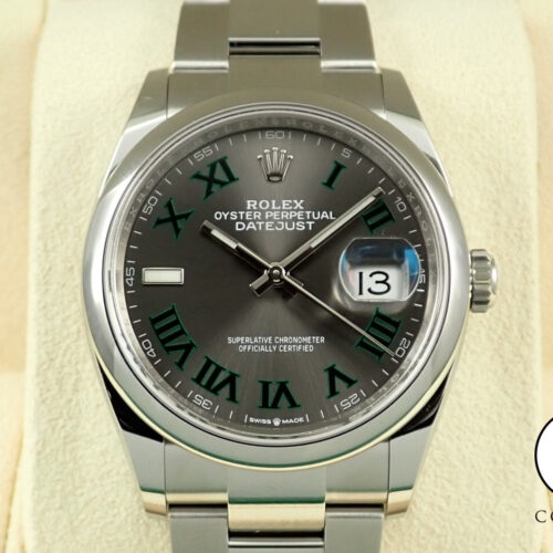 ロレックス デイトジャスト36 Ref.126200 ステンレススチール スレートローマン文字盤 オイスターブレスレット 未使用 6AY24177 商品画像1