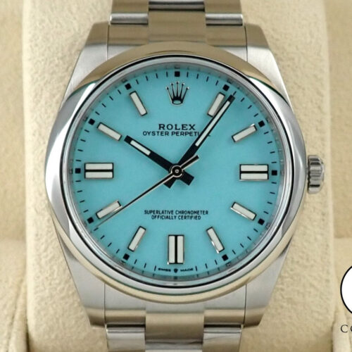 ロレックス オイスターパーペチュアル41 Ref.124300 ステンレススチール ターコイズ文字盤 商品画像1