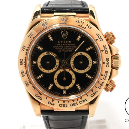 ロレックス デイトナ エルプリメロ Ref.16518 イエローゴールド ブラック文字盤 中古 55gwukq7 商品画像1
